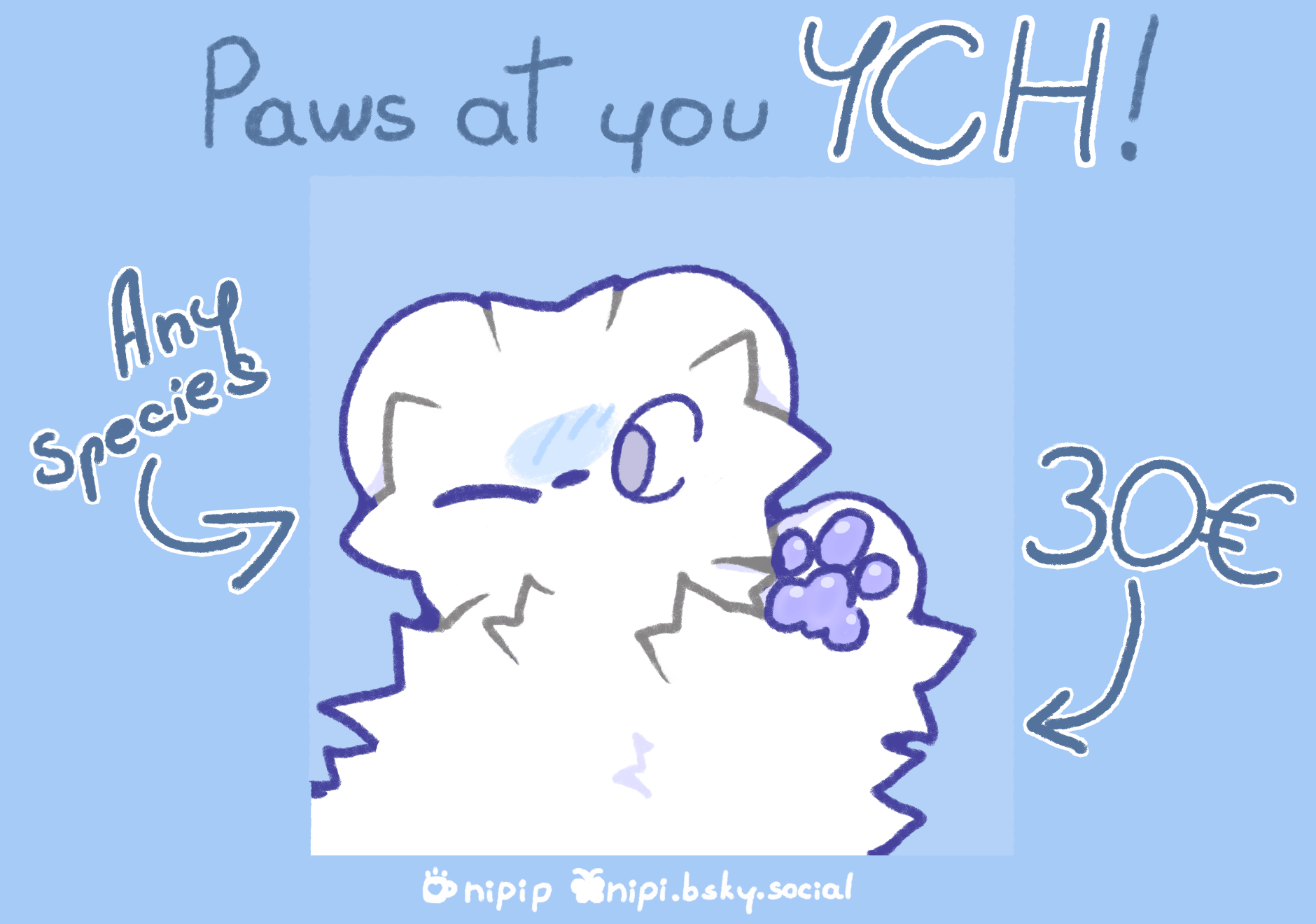 PAWS AT YOU YCH